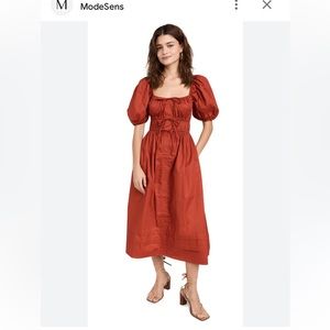 En Saison Sveta Square Neck Puff Sleeve Dress size medium